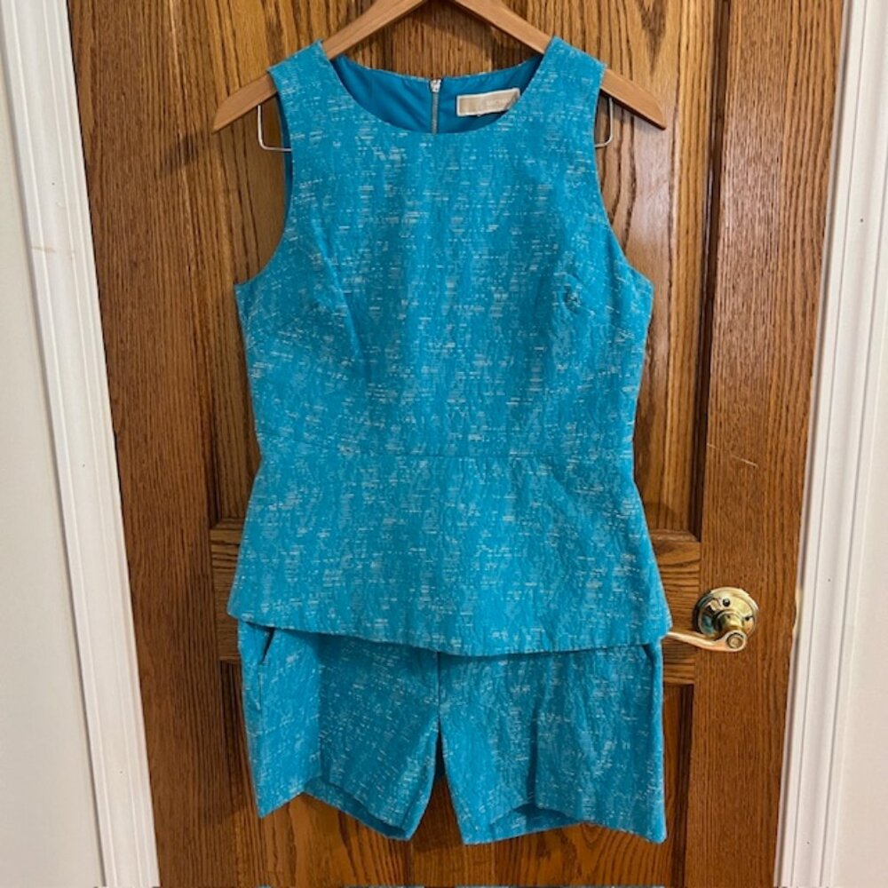 Michael Kors Turquoise Top Bottom Set - Picture 3 of 6